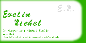 evelin michel business card